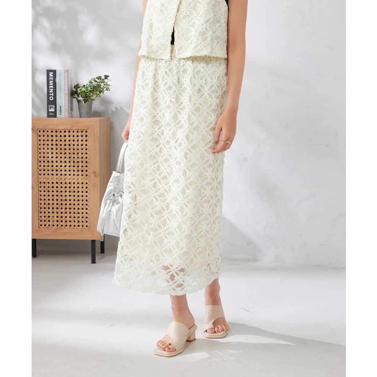 チュールレースナロースカート | a.v.v【WOMEN】 | 詳細画像7 