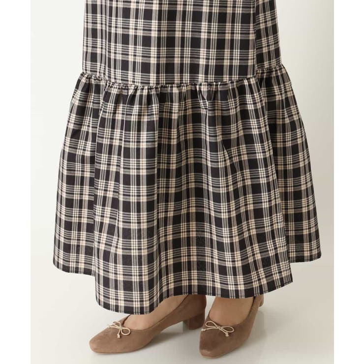 チェック柄ティアードスカート | a.v.v【WOMEN】 | 詳細画像13 