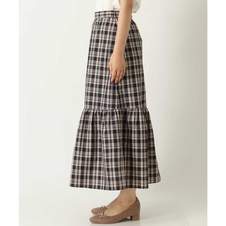 チェック柄ティアードスカート | a.v.v【WOMEN】 | 詳細画像8 