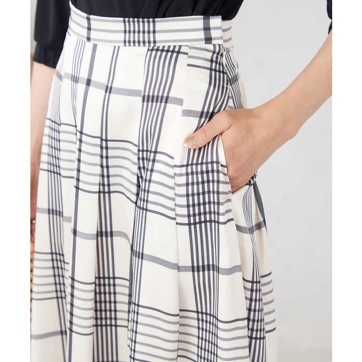 【マシンウォッシャブル】タックフレアサテンスカート | a.v.v【WOMEN】 | 詳細画像18 