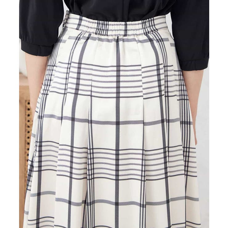 【マシンウォッシャブル】タックフレアサテンスカート | a.v.v【WOMEN】 | 詳細画像19 