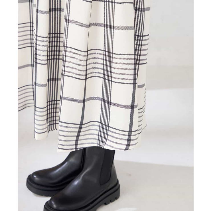 【マシンウォッシャブル】タックフレアサテンスカート | a.v.v【WOMEN】 | 詳細画像20 