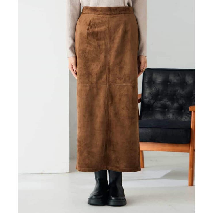 【洗える】フェイクスエードナローロングスカート | a.v.v【WOMEN】 | 詳細画像16 