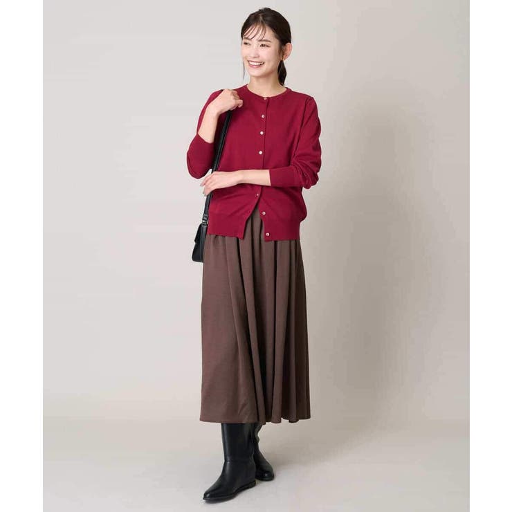 【洗濯機で洗える】落ち感サテンギャザースカート | a.v.v【WOMEN】 | 詳細画像29 