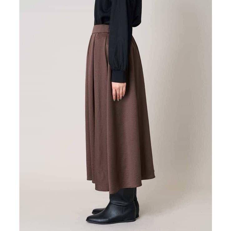 【洗濯機で洗える】落ち感サテンギャザースカート | a.v.v【WOMEN】 | 詳細画像32 