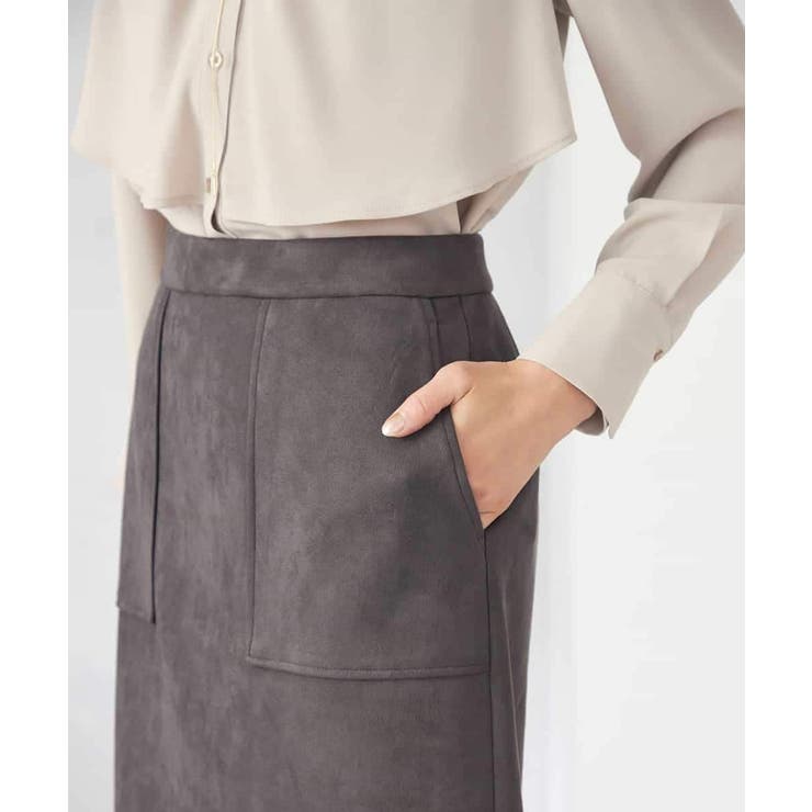 【ストレッチ/洗える】フェイクスエードナロースカート | a.v.v【WOMEN】 | 詳細画像42 