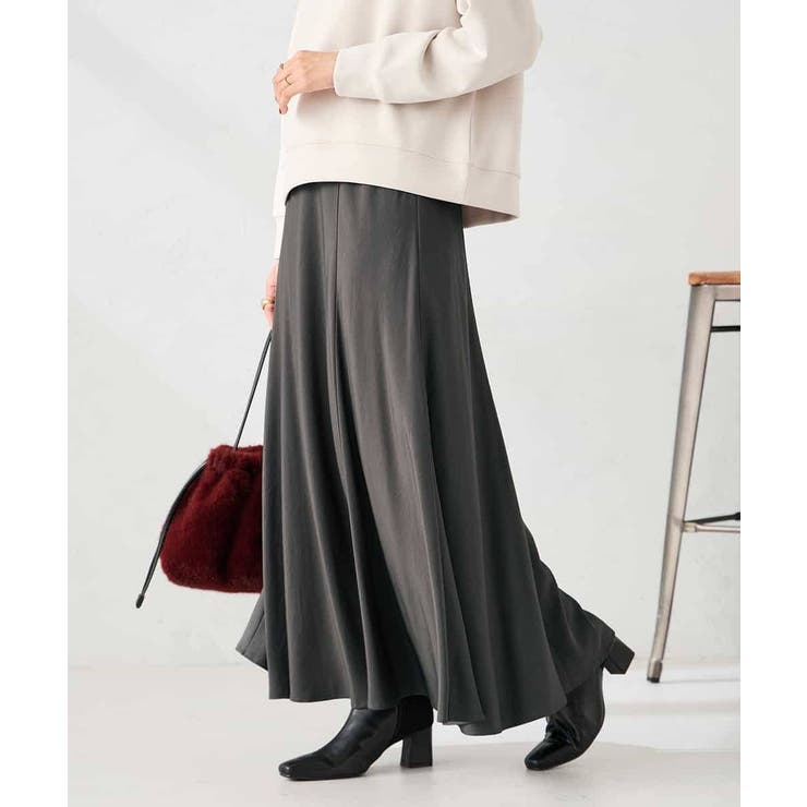 【マシンウォッシャブル】セミフレアスカート | a.v.v【WOMEN】 | 詳細画像1 