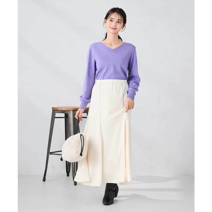 【マシンウォッシャブル】セミフレアスカート | a.v.v【WOMEN】 | 詳細画像3 