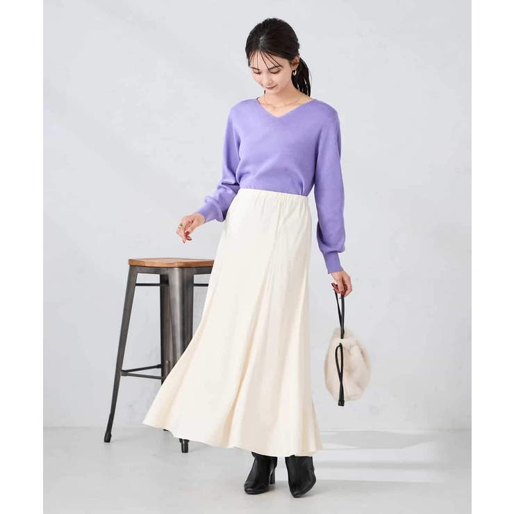 【マシンウォッシャブル】セミフレアスカート | a.v.v【WOMEN】 | 詳細画像5 