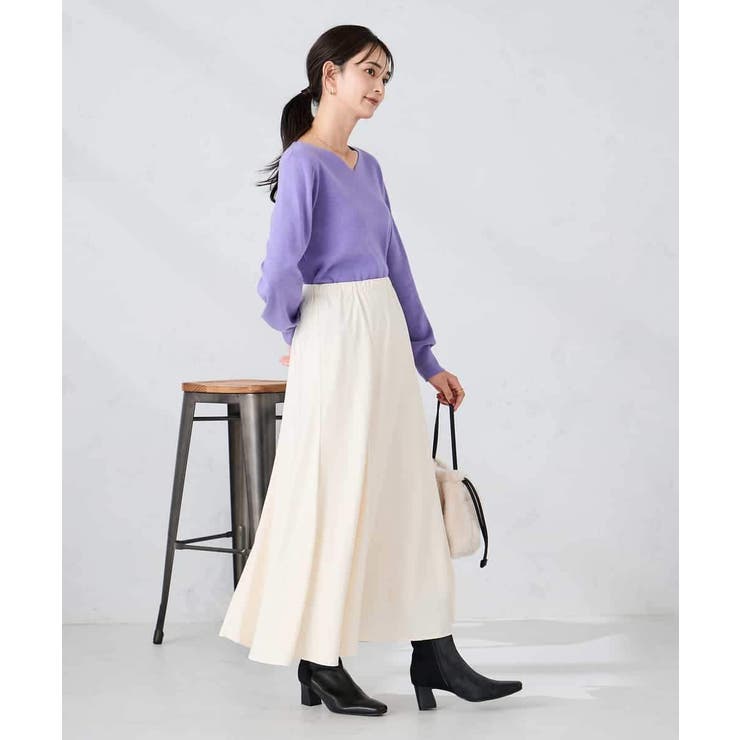 【マシンウォッシャブル】セミフレアスカート | a.v.v【WOMEN】 | 詳細画像6 