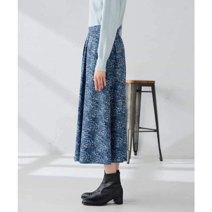 【洗える】ツイードプリントフレアスカート | a.v.v【WOMEN】 | 詳細画像18