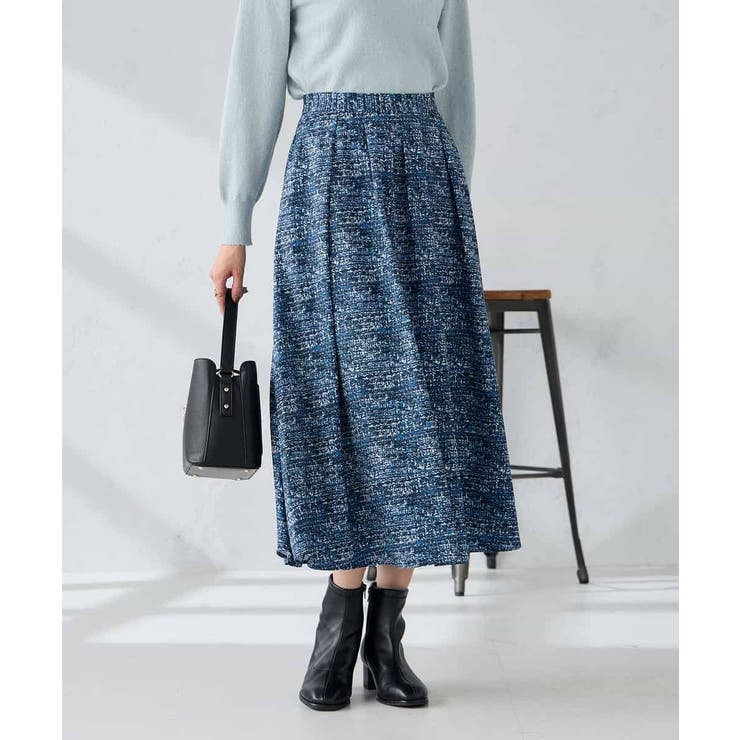 【洗える】ツイードプリントフレアスカート | a.v.v【WOMEN】 | 詳細画像2