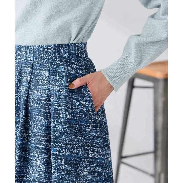 【洗える】ツイードプリントフレアスカート | a.v.v【WOMEN】 | 詳細画像21