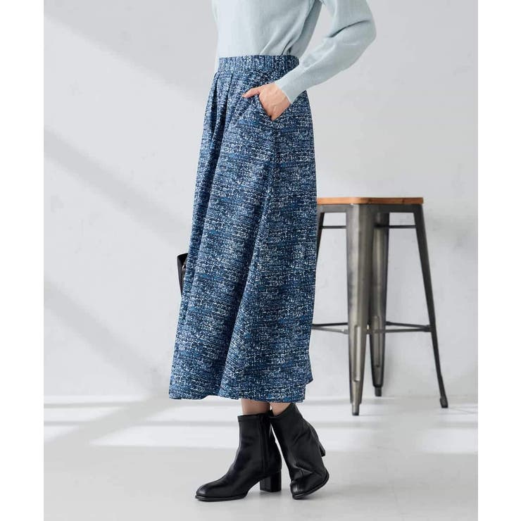 【洗える】ツイードプリントフレアスカート | a.v.v【WOMEN】 | 詳細画像4