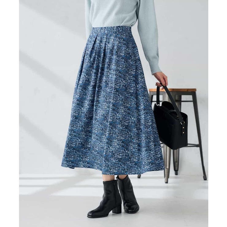 【洗える】ツイードプリントフレアスカート | a.v.v【WOMEN】 | 詳細画像5