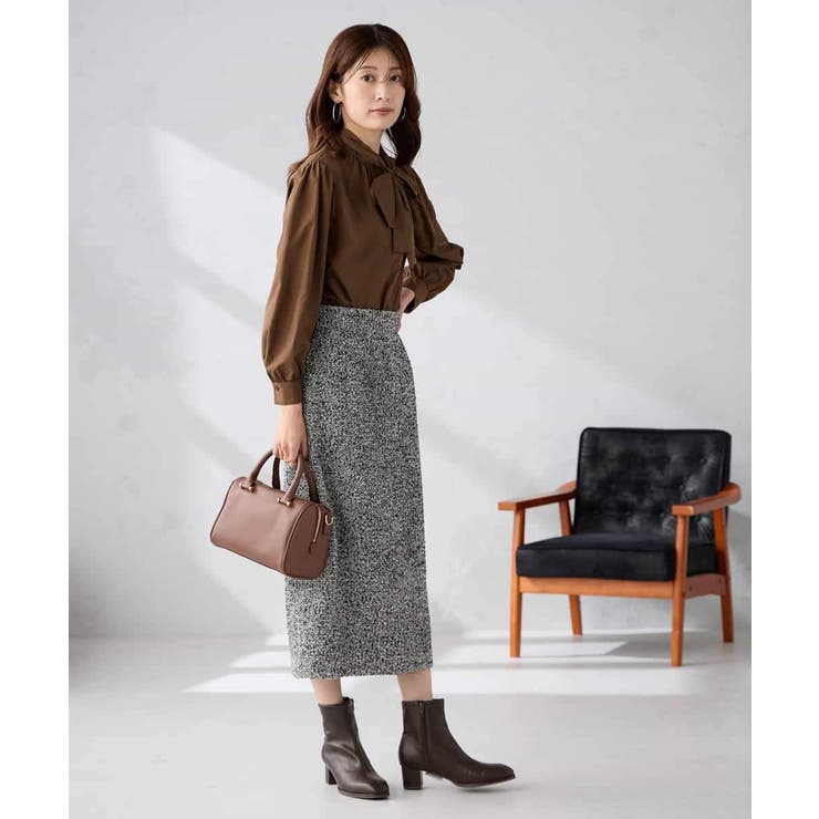 ロービングツイードナロースカート | a.v.v【WOMEN】 | 詳細画像10 