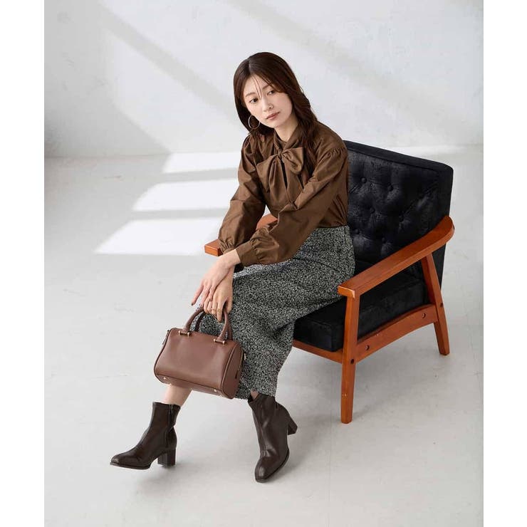 ロービングツイードナロースカート | a.v.v【WOMEN】 | 詳細画像14 