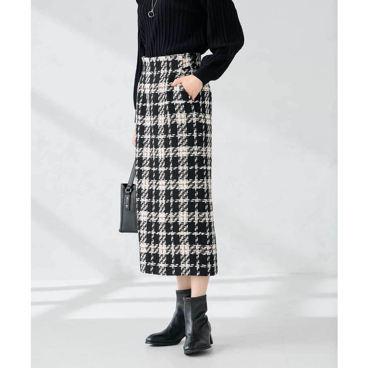 ロービングツイードナロースカート | a.v.v【WOMEN】 | 詳細画像16 