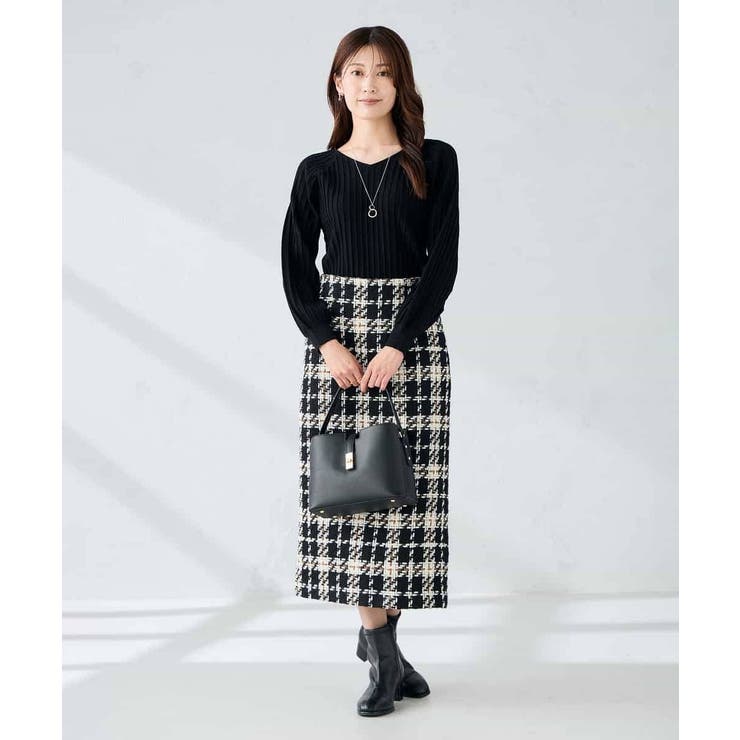 ロービングツイードナロースカート | a.v.v【WOMEN】 | 詳細画像17 