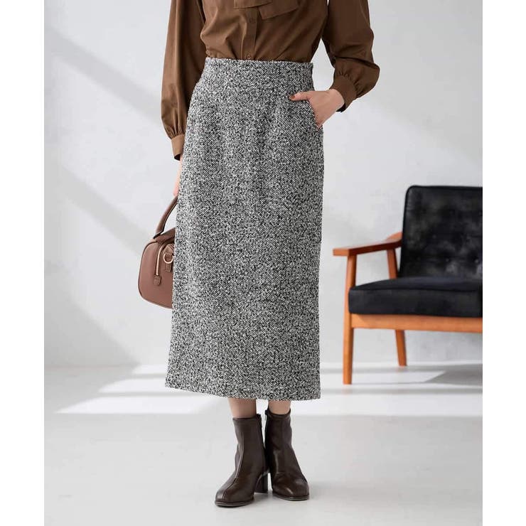 ロービングツイードナロースカート | a.v.v【WOMEN】 | 詳細画像2 