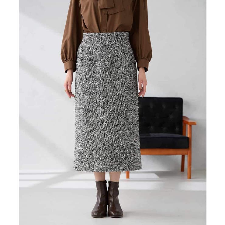 ロービングツイードナロースカート | a.v.v【WOMEN】 | 詳細画像20 