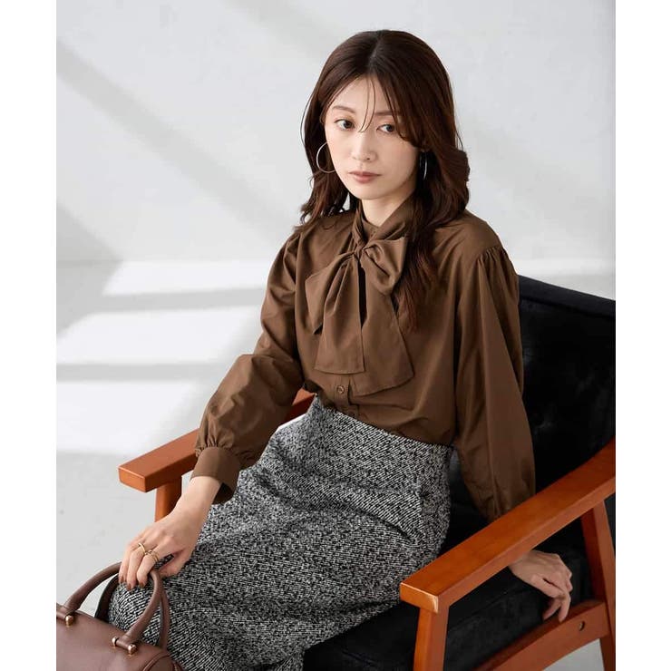 ロービングツイードナロースカート | a.v.v【WOMEN】 | 詳細画像4 