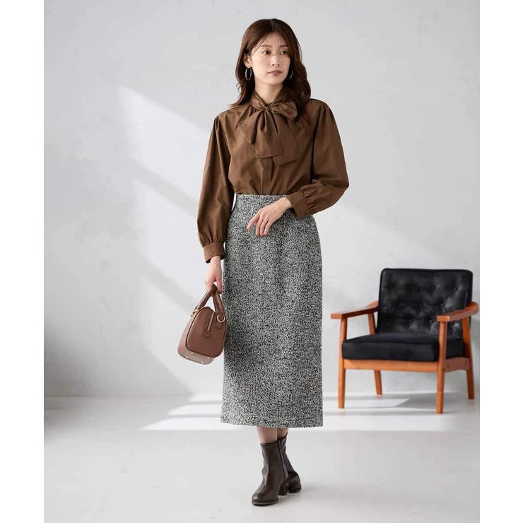 ロービングツイードナロースカート | a.v.v【WOMEN】 | 詳細画像6 