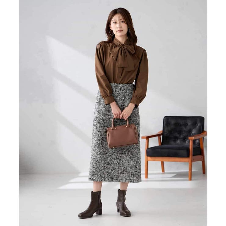 ロービングツイードナロースカート | a.v.v【WOMEN】 | 詳細画像7 