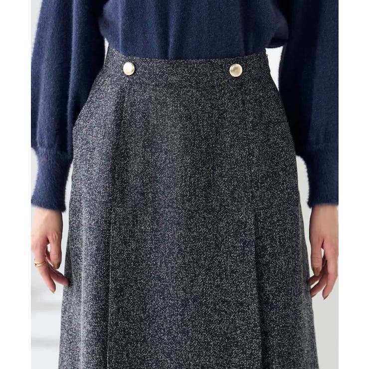 ツイード調裾フリンジAラインスカート | a.v.v【WOMEN】 | 詳細画像20 