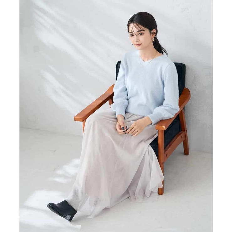 【洗える】チュールフレアスカート | a.v.v【WOMEN】 | 詳細画像12 