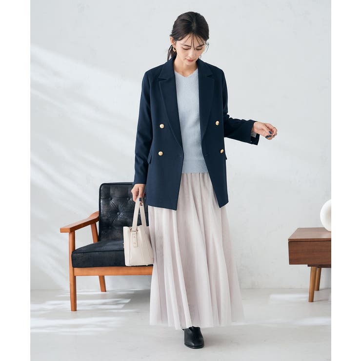 【洗える】チュールフレアスカート | a.v.v【WOMEN】 | 詳細画像14 