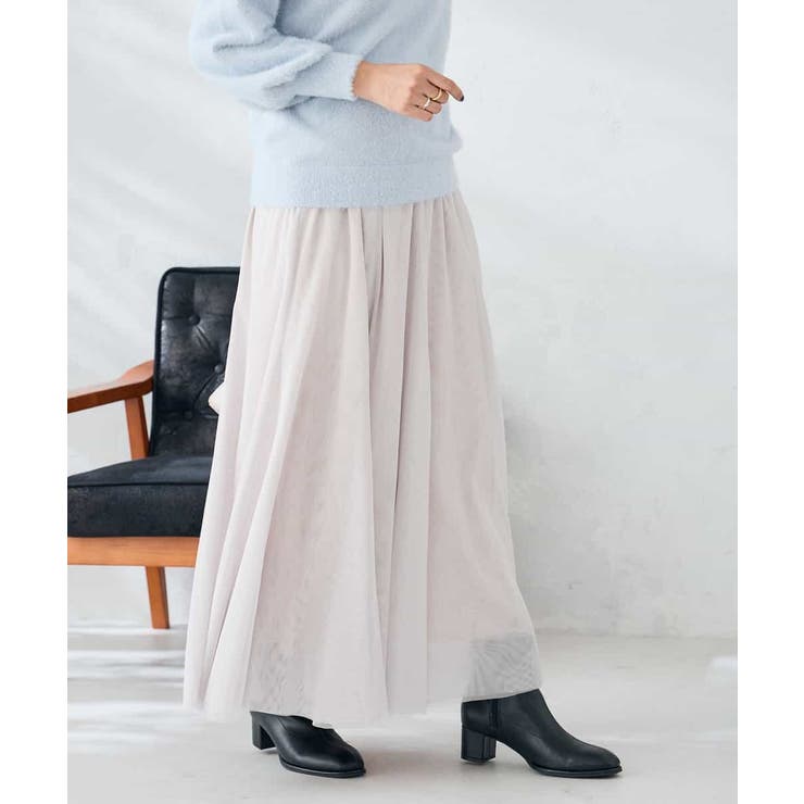 【洗える】チュールフレアスカート | a.v.v【WOMEN】 | 詳細画像2 