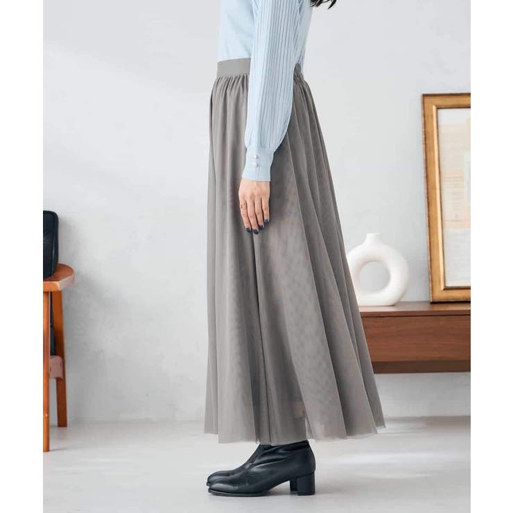 【洗える】チュールフレアスカート | a.v.v【WOMEN】 | 詳細画像28 