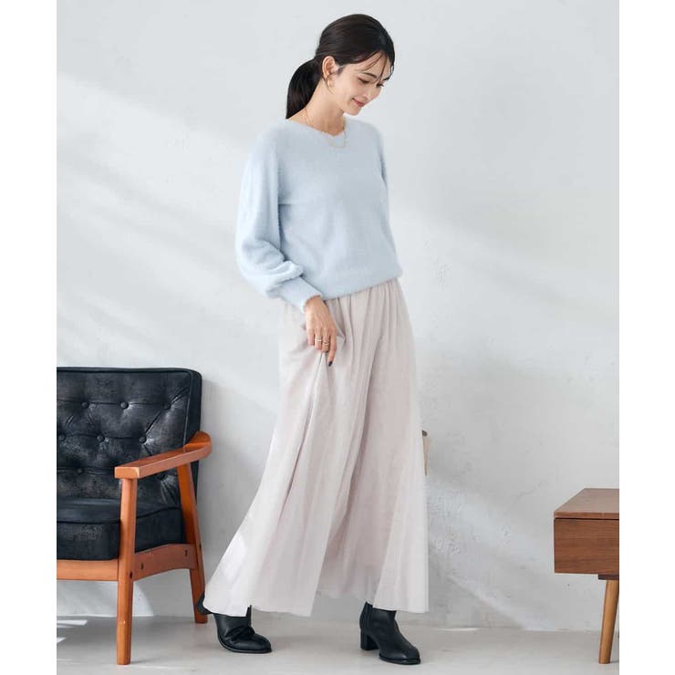 【洗える】チュールフレアスカート | a.v.v【WOMEN】 | 詳細画像5 