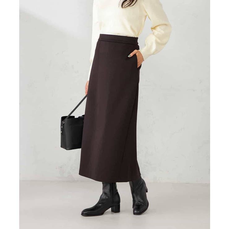 ブラウン | ダンボールナロースカート【セットアップ可】 | a.v.v【WOMEN】