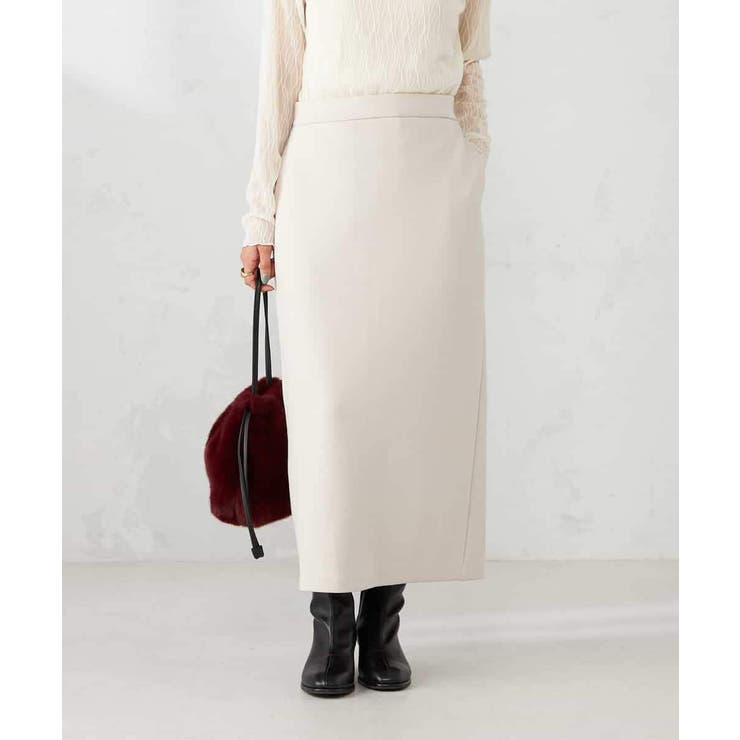 グレージュ | ダンボールナロースカート【セットアップ可】 | a.v.v【WOMEN】