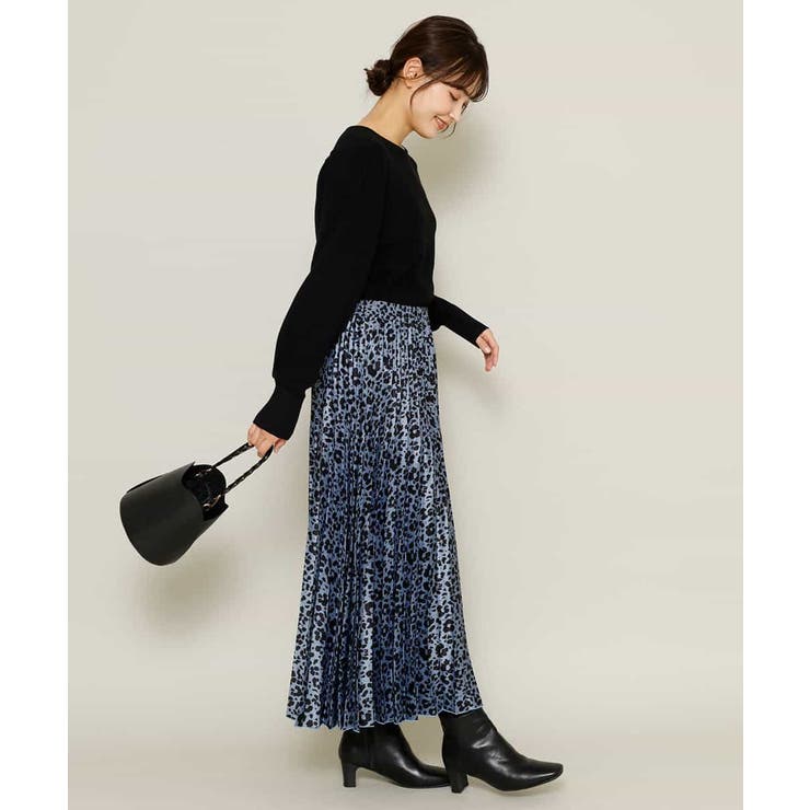 レオパードフラワープリーツスカート[品番：ITKW0009349]｜a.v.v