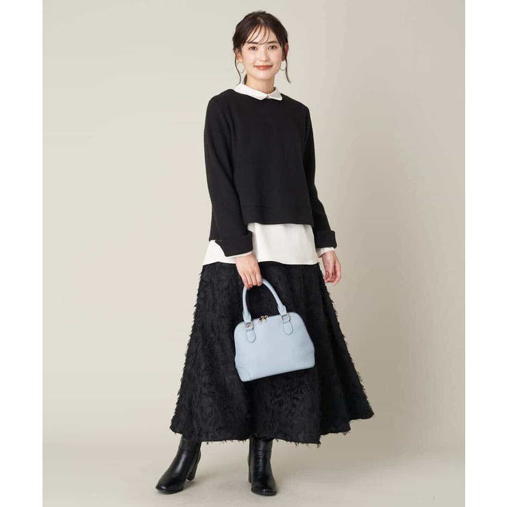 フリンジジャガードフレアスカート | a.v.v【WOMEN】 | 詳細画像2 