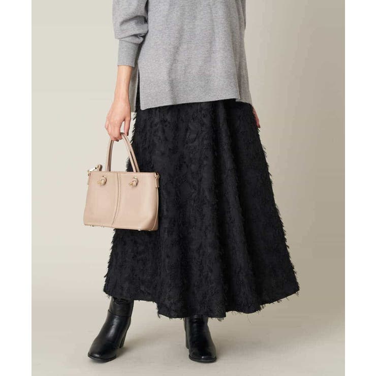 フリンジジャガードフレアスカート | a.v.v【WOMEN】 | 詳細画像24 