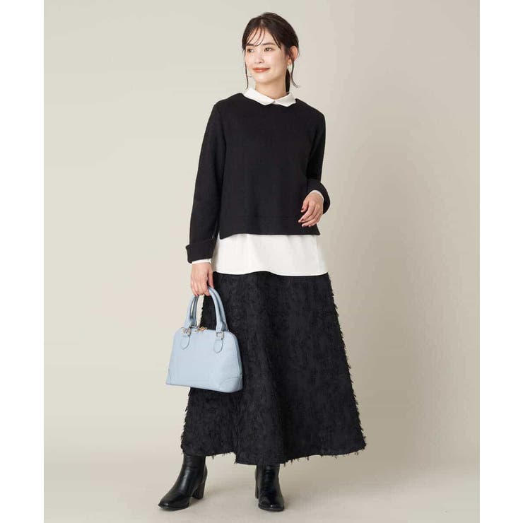 フリンジジャガードフレアスカート | a.v.v【WOMEN】 | 詳細画像3 