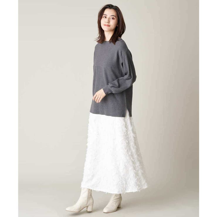 フリンジジャガードフレアスカート | a.v.v【WOMEN】 | 詳細画像30 