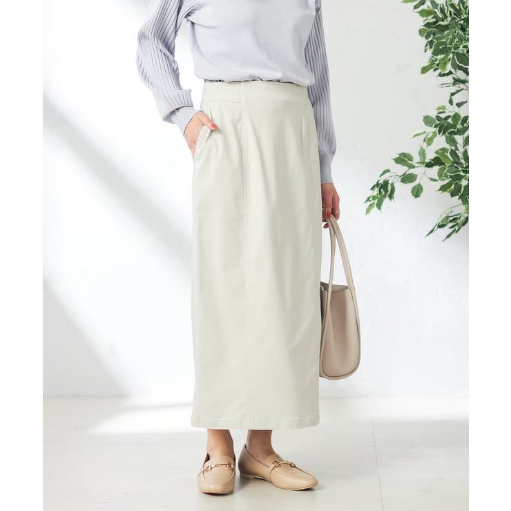 グレージュ | ハイパーストレッチナロースカート | a.v.v【WOMEN】