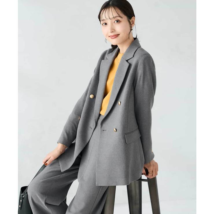 【ストレッチ/雑誌InRed(宝島社)11月号掲載】ダブルブレストジャケット | a.v.v【WOMEN】 | 詳細画像13 