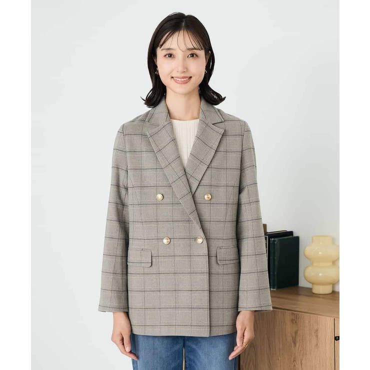 【ストレッチ/雑誌InRed(宝島社)11月号掲載】ダブルブレストジャケット | a.v.v【WOMEN】 | 詳細画像19 