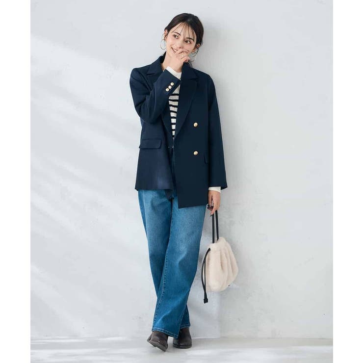 【ストレッチ/雑誌InRed(宝島社)11月号掲載】ダブルブレストジャケット | a.v.v【WOMEN】 | 詳細画像5 