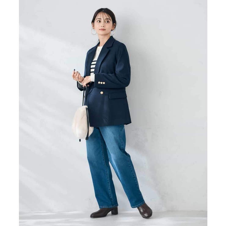 【ストレッチ/雑誌InRed(宝島社)11月号掲載】ダブルブレストジャケット | a.v.v【WOMEN】 | 詳細画像6 