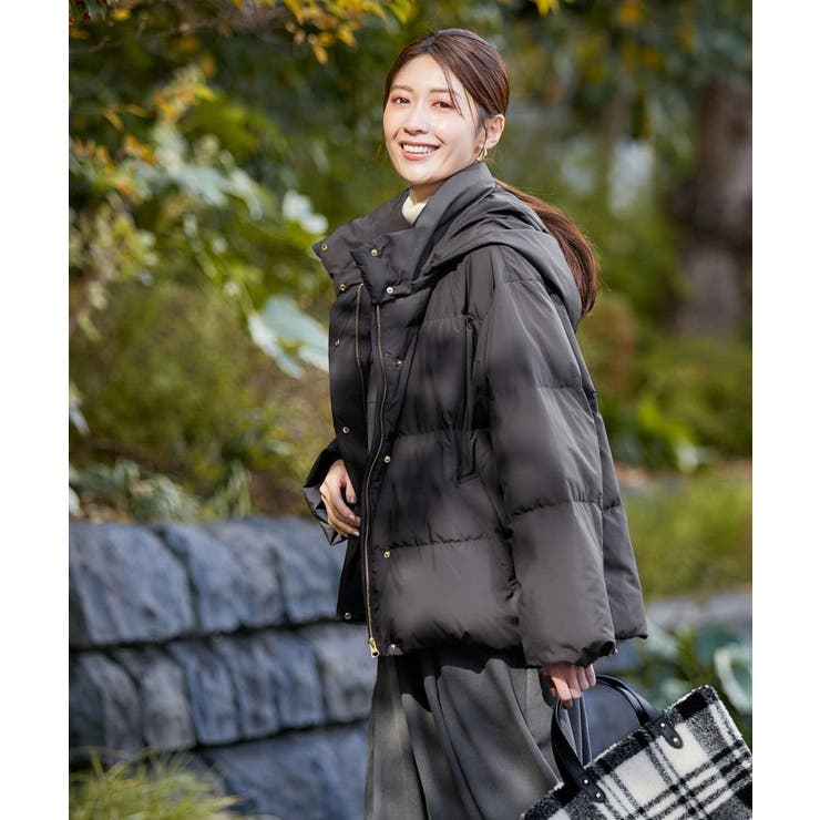 【2WAY】スタンドネックショートダウンジャケット | a.v.v【WOMEN】 | 詳細画像1 
