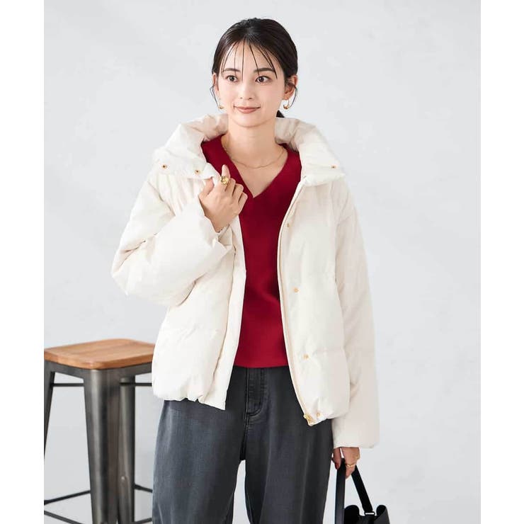 【2WAY】スタンドネックショートダウンジャケット | a.v.v【WOMEN】 | 詳細画像2 