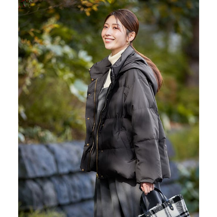 【2WAY】スタンドネックショートダウンジャケット | a.v.v【WOMEN】 | 詳細画像24 