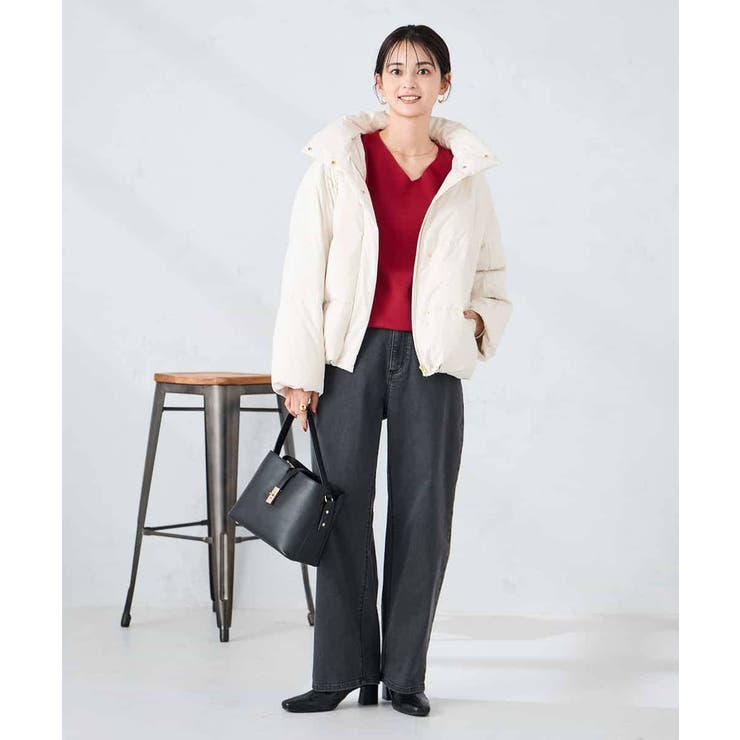 【2WAY】スタンドネックショートダウンジャケット | a.v.v【WOMEN】 | 詳細画像4 